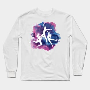 Silhouette Dancing People Long Sleeve T-Shirt